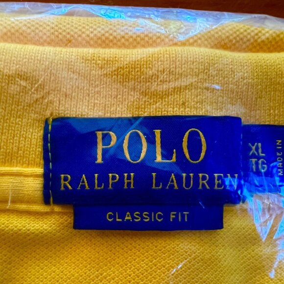 POLO Ralph Lauren Solid Cotton Mesh Polo Shirt - Classic Fit XL - NWT & Poly Bag - Picture 3 of 8